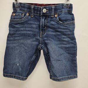 Levi’s 511 Kids Denim Shorts Size 5 Reg Dark Wash Stretch RN89117 Made in Kenya